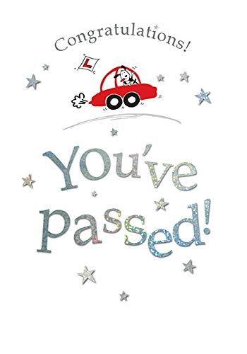 Whimsical Occasion Card Gefeliciteerd rijtest - 7 x 5 inch - Piccadilly Greetings