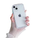 Beschermhoes Apple iPhone 14 Beschermhoes - Wit, Anti-geel, Camerabescherming, TPU Siliconen