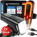 Smart-Ultimate Kit d'éclairage Smart-Ultimate pour vélo - LED - 100 Lux - Feu de freinage - USB - Noir