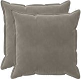 vidaXL - Kussensloop - 2 stuks - HOUTEN - Lichtgrijs - 60 x 60 cm - Katoensatijn
