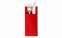 VelaHub Soft Point 50 Bestekservetten, hoogwaardig, wegwerpservetten, 32 x 38 cm, rood