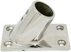 TOURON SA Support rectangulaire en acier inoxydable pour marine 60° Argent 22 mm