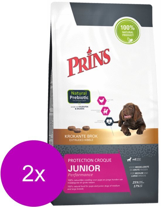 Prins Protection Croque Junior Performance - Hondenvoer - 2 x 2 kg