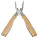 elasto Multitool van roestvrij staal met een beukenhouten handvat - 9-in-1 gereedschap met zaag