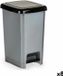 BigBuy Home Pedal bin Black Grey Plastic 25 L