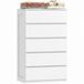 HOMCOM Ladekast - Spaanplaat - 60x39x100cm - Wit