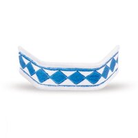 Sluitclips (U-Clips) 33 mm Blauw/Wit - 1000 stuks