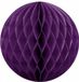 Merkloos Papieren kerstballen - paars - 10 cm