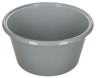 Kerbl Voerbak, grijs, Ø31,5cm x 16,7cm, 8l, kunststof, paarden, kalveren, slagvast, temperatuurbestendig