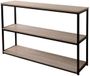 Urban Living - Metalen Open Dressoir met Houten Bladen - 3 niveaus - Industrieel Design