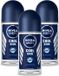 Nivea Men Cool Kick Déodorant Anti-Transpirant Roll-On - 3 x 50 ml