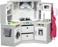 AIYAPLAY Kinderkeuken speelset - MDF - 111x49x85cm - Grijs