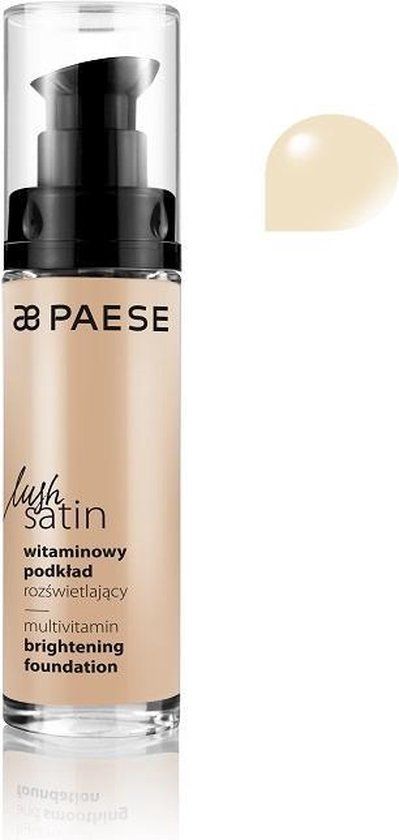 Paese - Lush Satin Multivitamin Brightening Foundation 30ml Porcelana