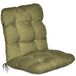 Beautissu Flair NL Ligbed, 100x50x8 cm, olijfvert, pour usage extérieur