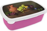 MuchoWow Broodtrommel Roze - Lunchbox - Brooddoos - BPA-vrij - 1.5L - 18x12x6 cm