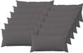 vidaXL Dekenkussen HEERLEN Lichtgrijs 40 x 80 cm Stof (12 stuks)