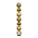 Decoris 7x stuks kunststof kerstballen goud 8 cm - Mix - Onbreekbare plastic kerstballen