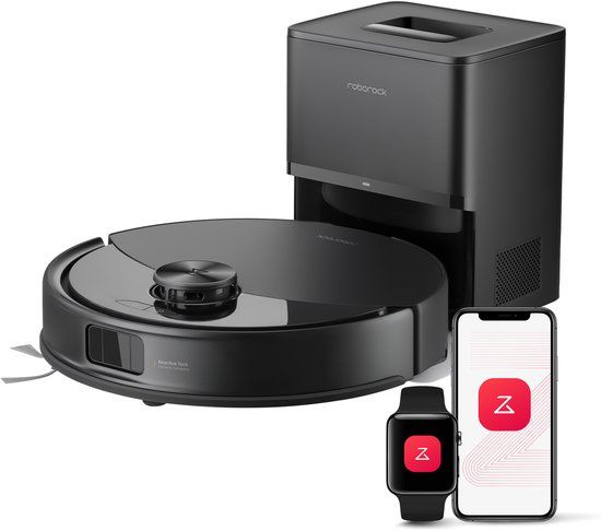 Roborock Q10 S5+ Robotstofzuiger en Dweil met Zelflediging - Zwart - S8 Plus Upgrade