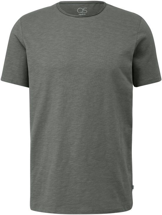 Q/S designed by - Heren t-shirt - Maat S - Mannen - GRIJS - katoen
