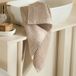 NOUS Living handdoek wafel zand (100x50 cm)