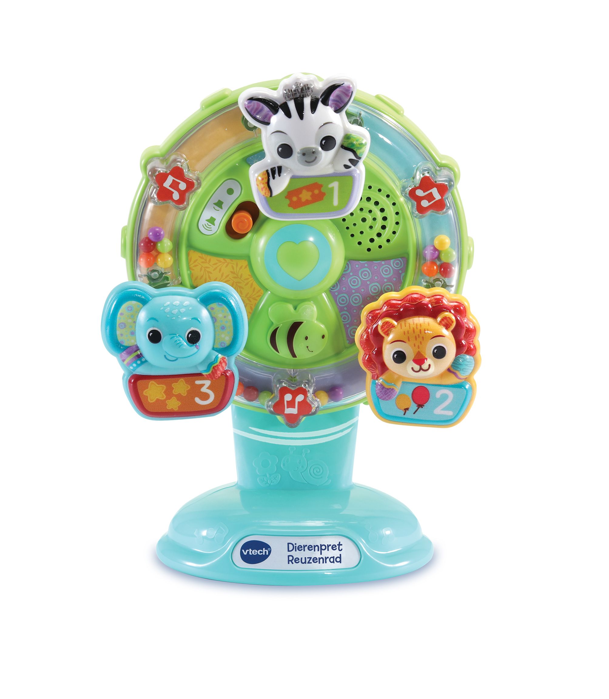 VTech Baby Dierenpret Reuzenrad - Interactief Speelgoed voor Baby's en Peuters - Meerkleurig