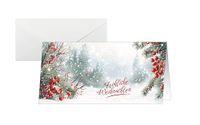 SIGEL DS645 Kerstkaartenset met envelop, DIN lang, 25 stuks "Scandinavian Snow"
