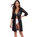 Selmark Complementos Kimono de plage manches trois-quarts femme