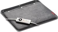 Imetec 26018 Chauffe-pieds, Peluche, Gris, 5 Niveaux de Chaleur, Arrêt Automatique, Protection contre la Surchauffe