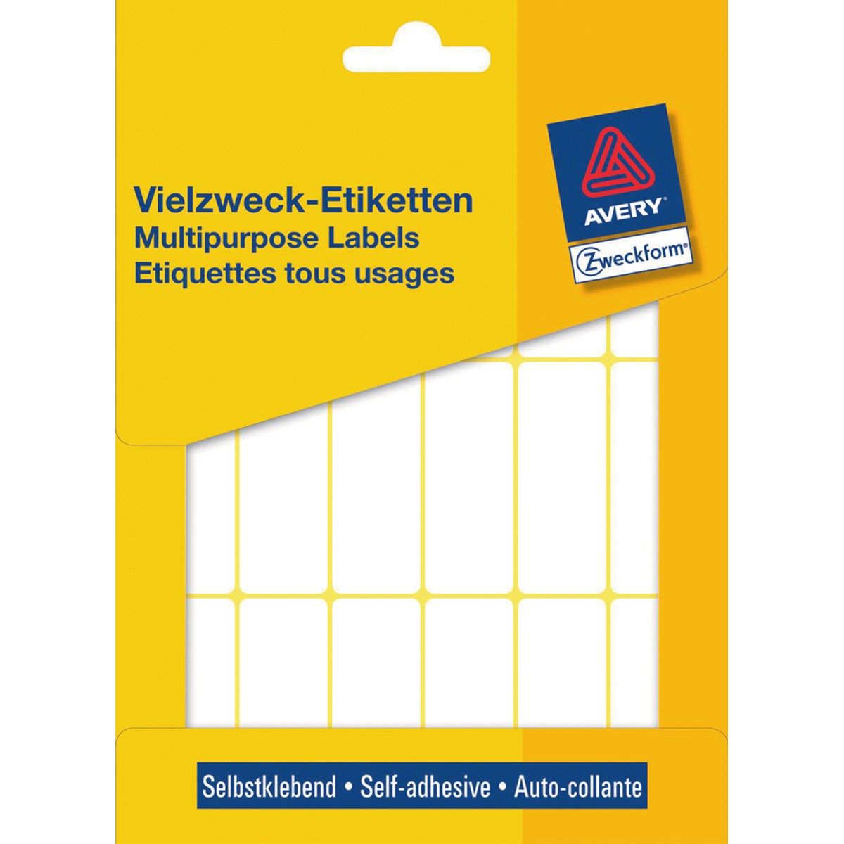 Avery Universele Etiketten - 50 x 19 mm - Wit - 486 stuks