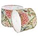 VEVOR Tambour abat-jour, 2 pcs, 33 x 33 x 25 cm, abat-jour de remplacement moyen en lin, housse de rechange pour lampes de table, lampadaires et suspensions, assemblage facile, motif floral foncé