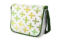 Bonamaison Digitally Printed Messenger School Bag with Khaki Strap for Students, Crossbody Bag, Courier Bag, Shoulder Bag for Kids, Girls, Boys, Size: 29x36 cm