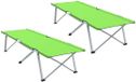 vidaXL Opvouwbaar Campingbed Groen 194 x 62,5 x 42,5 cm