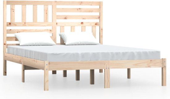 vidaXL Bedframe - Massief Grenenhout - 120x190 cm