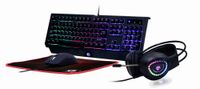 Gembird GGS-UMGL4-01 Gaming Keyboard & Mouse Set - QWERTY US - Black