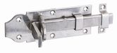 Alberts 116910 sluitgrendel | recht, met platte greep en bevestigde lus | rvs | plaat 120 x 45 mm