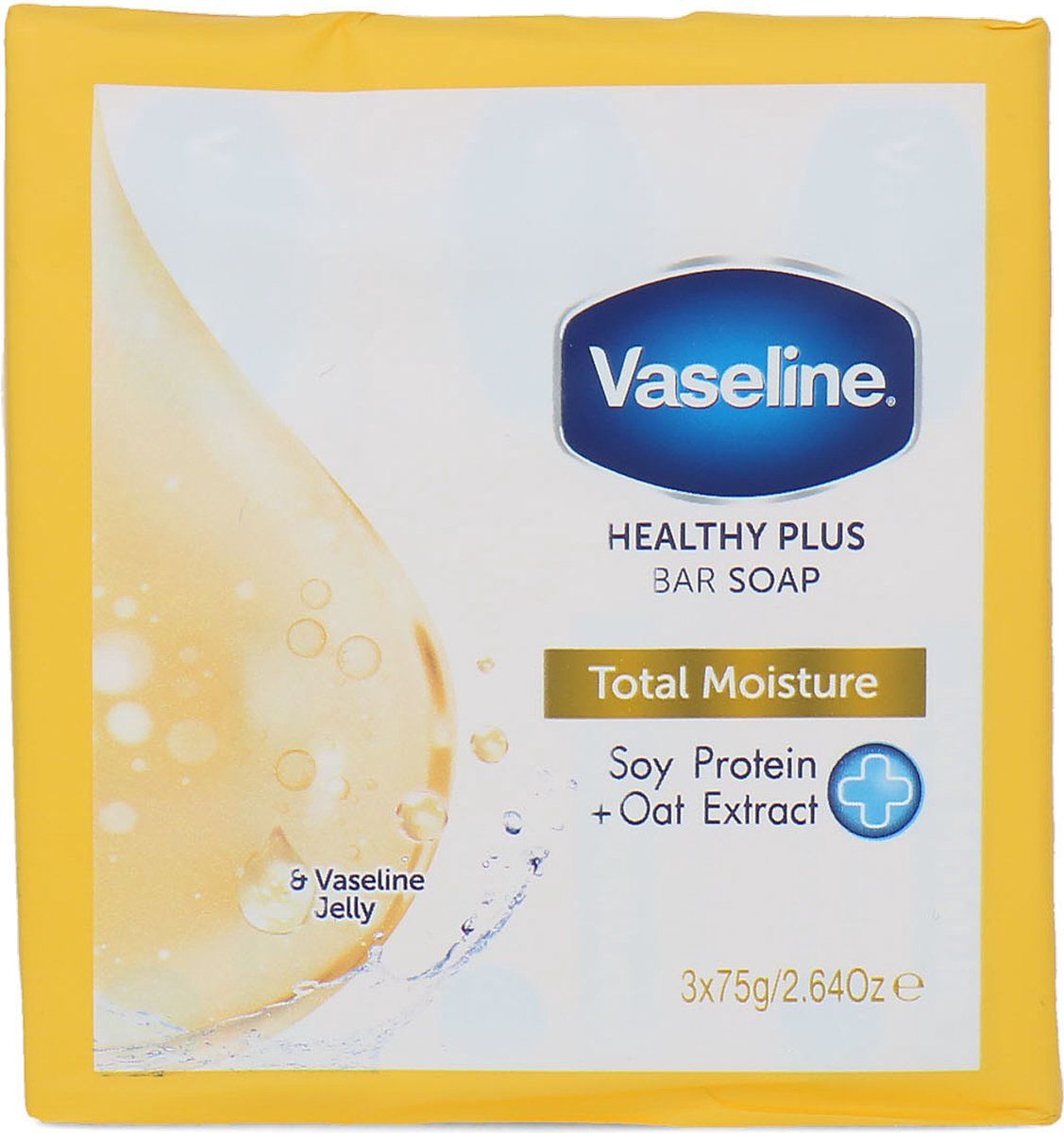 Vaseline Healthy Plus Bar Soap Total Moisture - 3 x 75 gram