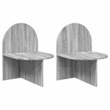 vidaXL Nachtkastje - Set van 2 - Grijze Sonoma - 48 x 49 x 65 cm