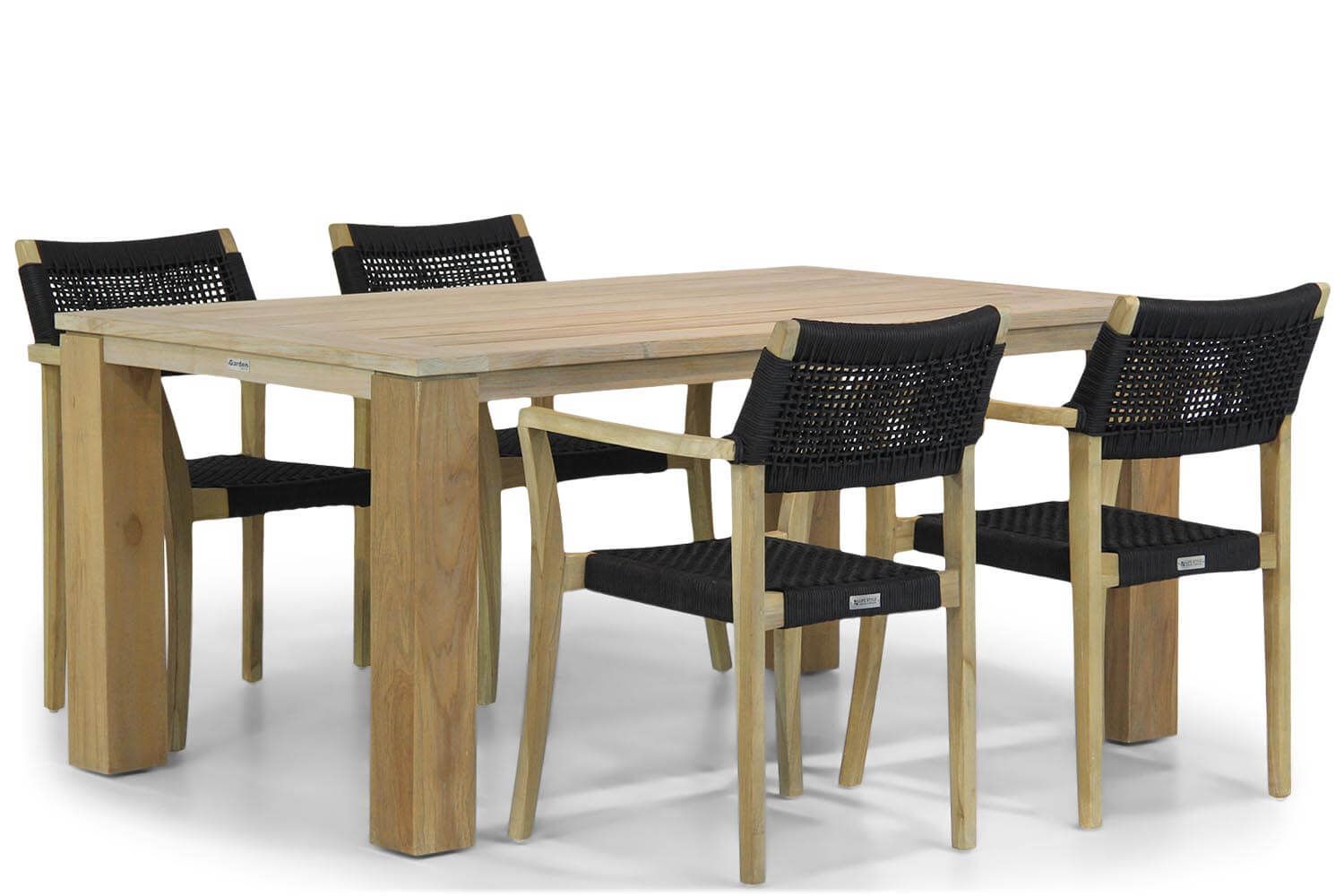 Lifestyle Garden Furniture Dallas/Brighton 165 cm dining tuinset 5-delig - EAN: 7423613987941