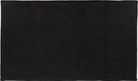 Tendance Badmat microfiber - bolletjes - zwart - 45x75 cm