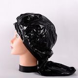 BIFULL Cap van nylon, zwart, permanent, met klittenbandsluiting.