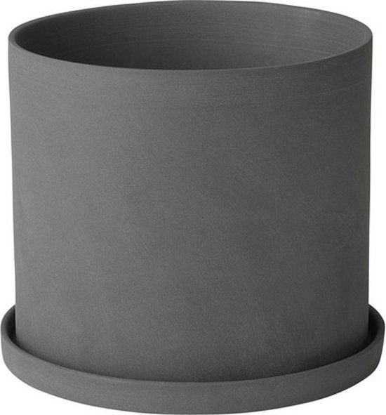 BLOMUS Nona Kruidenpot - 15cm - Pewter - Grijs