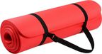 Everyday Essentials Tapis de yoga 1/2 pouce extra épais haute densité anti-déchirure exercice avec sangle de transport