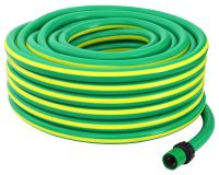 Tuyau d'arrosage 5 couches vert et jaune 1/2'' 20 m PVC