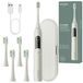 Spinel SmileON V2 – Brosse à dents électrique sonique pour adultes, brosse à dents sonique, grise, 3 programmes, 2 têtes de brosse, étui