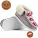 Faux fourrure bottes pour femmes, norvégien motif, gris couleur, taille 38