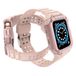 Hurtel Apple Watch 7/6/5/4/3/2/Se, 45/44/42mm, roze Beschermband met hoesje