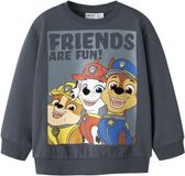 NAME IT Jongens Sweater NMMARGUS PAW NREG SWEAT BRU CPLG - Ombre Blue - Maat 110