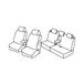 Set Superior Set stoelhoezen - zwart/grijs - compatibel met Toyota Verso-S (03/11>06/15)