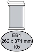 Quantore Envelop bordrug EB4 262x371mm zelfkl. wit 10stuks