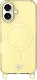 AVY Hoesje geschikt voor Apple iPhone 16 | Compatibel met MagSafe | Back Cover | Geel